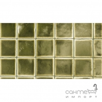 Настенная плитка 10x10 Cerasarda Cotto Glamour VERDE MUSCHIO (зеленая)
