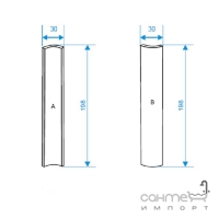 Профиль 0,3X19,8 Paradyz Gamma Brazowa Profil A (глянцевый)