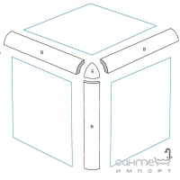 Профиль 0,3X19,8 Paradyz Gamma Brazowa Profil A (глянцевый)