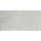 Плитка для підлоги, сходинка 29,8x59,8 Paradyz Scratch Bianco Stopnica Nacinana Mat (матова)