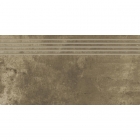 Плитка напольная, ступень 29,8x59,8 Paradyz Scratch Brown Stopnica Nacinana Mat (матовая)