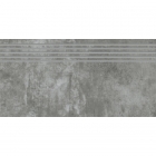 Плитка для підлоги, сходинка 29,8x59,8 Paradyz Scratch Nero Stopnica Nacinana Mat (матова)