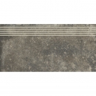 Плитка для підлоги, сходинка 29,8x59,8 Paradyz Trakt Grafit Stopnica Nacinana Mat (матова)