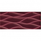 Настенная плитка, декор 26x60,5 Naxos Pixel Fascia Wave Redwine (красная)