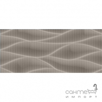Настінна плитка, декор 26x60,5 Naxos Pixel Fascia Wave Twine (сіра)