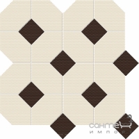 Плитка для підлоги, мозаїка 32,5x32,5 Naxos Pixel Mosaico Dune-Bark