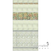 Настінна плитка 20х9,9 Kerama Marazzi Літній сад світлий грань (глянсова), арт. 19013