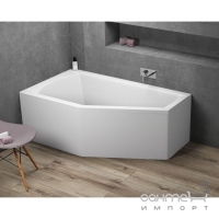 Ассиметричная ванна Polimat Selena 160x90 L 00953 белая, левая