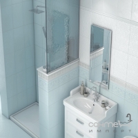 Настінний декор Kerama Marazzi 25х40 Петергоф блакитний (матовий), арт. STGB5606305