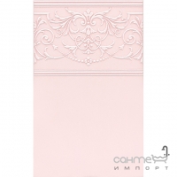Настенный декор 25х40 Kerama Marazzi Петергоф розовый (матовый), арт. STGC5616306
