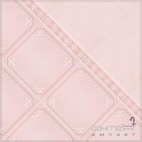 Вставка 7,7 х7, 7 Kerama Marazzi Петергоф рожевий (матова), арт. ADC327SG1546
