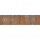 Керамограніт на підлогу 30х30 Kerama Marazzi Кам'яний острів коричневий декорований