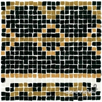 Мозаика 30x30 Naxos Florence Mosaico Modulo B Nero (черная)