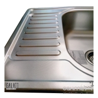 Кухонна мийка з нержавіючої сталі Galati (Eko) Sims Textura