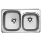 Кухонна мийка Ukinox Comfort COL 780.480 18 GT 6K L лівостороння, декор