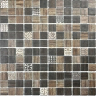 Мозаика 31,6x31,6 Mosavit Print MADERAS FOREST SUEVES (коричневая, микс)