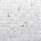 Мозаика под мрамор 31,6x31,6 Mosavit Print MARBLE CALACATTA (белая)