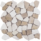 Мозаїка із натурального каменю 30x30 Mosavit TRIP PIEDRA NOA MIX (біла, бежева)