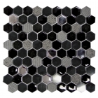 Мозаика настенная 30,2x30,5 Mosavit TRIP HEXAGONO NEGRO (черная)