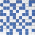 Мозаика 31,6x31,6 Mosavit Basic Mezclas COMBI-3 (MC-101+MC-201) (синяя/белая) 