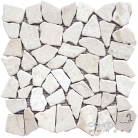 Мозаїка із натурального каменю 30x30 Mosavit TRIP PIEDRA NOA BLANCA (біла)