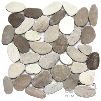 Мозаїка із натурального каменю 30x30 Mosavit TRIP PIEDRA JAVA (різнокольорова)