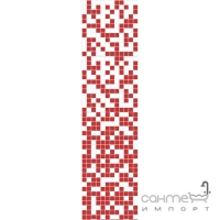 Мозаичная растяжка 31,6x31,6 Mosavit Basic Degradado BICOLOR ROJO (101-902) (красная, белая)