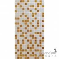 Мозаичная растяжка 31,6x31,6 Mosavit Basic Degradado METALICOS OROS (золотая, белая)