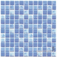Мозаїка 31,6x31,6 Mosavit Basic Acquarella ACQUA-2 CAPRI (мікс блакитного кольору)