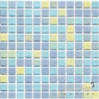 Мозаика 31,6x31,6 Mosavit Basic Acquarella ACQUA-5 CARIBE (микс голубого и желтого цветов)