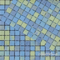 Мозаїка 31,6x31,6 Mosavit Basic Acquarella ACQUA-5 CARIBE (мікс блакитного та жовтого кольорів)