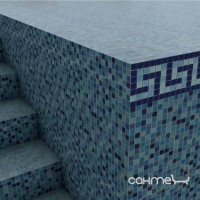Мозаїка люмінесцентна 31,6x31,6 Mosavit Design Fosvit SANTORINI (синя мікс)