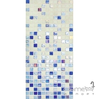 Мозаїка люмінесцентна, розтяжка 31,6x31,6 Mosavit Design Degradado Fosvit MEZCLA (біла, синя)