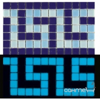 Мозаїчний бордюр люмінесцентний 18,4x31,6 Mosavit Design Fosvit Cenefas DELFOS F-1