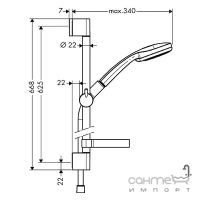 Набор смесителей Hansgrohe Novus 70 710262773 хром