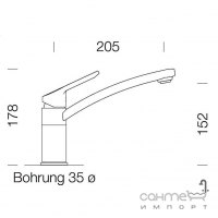 Смеситель для кухни Schock SC90 598000 эмаль в цветах Cristalite