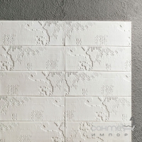 Плитка настенная 18х54 Mutina Bas-Relie Patchwork Relief Bianco (рельефная), арт. PUBG01