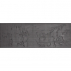 Настінна плитка 18х54 Mutina Bas-Relie Cloud Relief Nero (рельєфна), арт. PUBC02