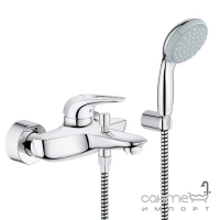 Змішувач для ванни з душовим гарнітуром Grohe Eurostyle 33592003 хром
