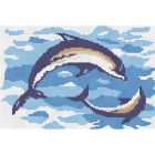 Панно из мозаики, дельфины 285x380 Mosavit Decoracion Animales Acuaticos DELFINES EN EL MAR