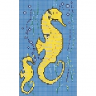 Панно з мозаїки, морські ковзани 190x316 Mosavit Decoracion