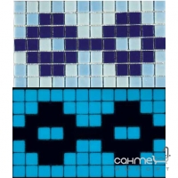 Мозаїчний бордюр, люмінесцентний 18,4x31,6 Mosavit Design Fosvit Cenefas CIRCULOS F-2