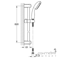 Набір змішувачів Grohe Euroeco 123242K хром