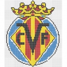 Панно из мозаики, спортивный щит 190x221 Mosavit Decoracion Escudos Deportivos C.F. VILA-REAL