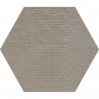 Керамогранит универсальный, шестиугольный 120х120 Mutina Dechirer Esagona Decor Grigio, арт. PUDD32