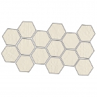 Керамограніт універсальний, декор 44,4 х21, 4 Mutina Dechirer Mosaico Random Decor Bianco (мозаїка), арт. PUDD41