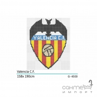 Панно из мозаики, спортивный щит 158x190 Mosavit Decoracion Escudos Deportivos VALENCIA C.F.