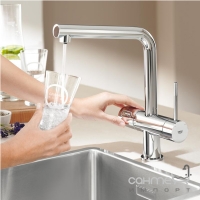 Смеситель для кухни + стартовый набор Grohe Blue Minta Professional 31347002 хром