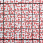 Мозаїка 31,6x31,6 Mosavit Design Dreams Flor FRESA (біла, червона)