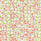 Мозаика 31,6x31,6 Mosavit Design Dreams Flor MIX NARANJA-PISTACHO (белая, зеленая, оранжевая)